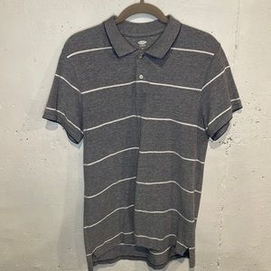 Mens Old Navy polo shirt size M / Blue with stripes